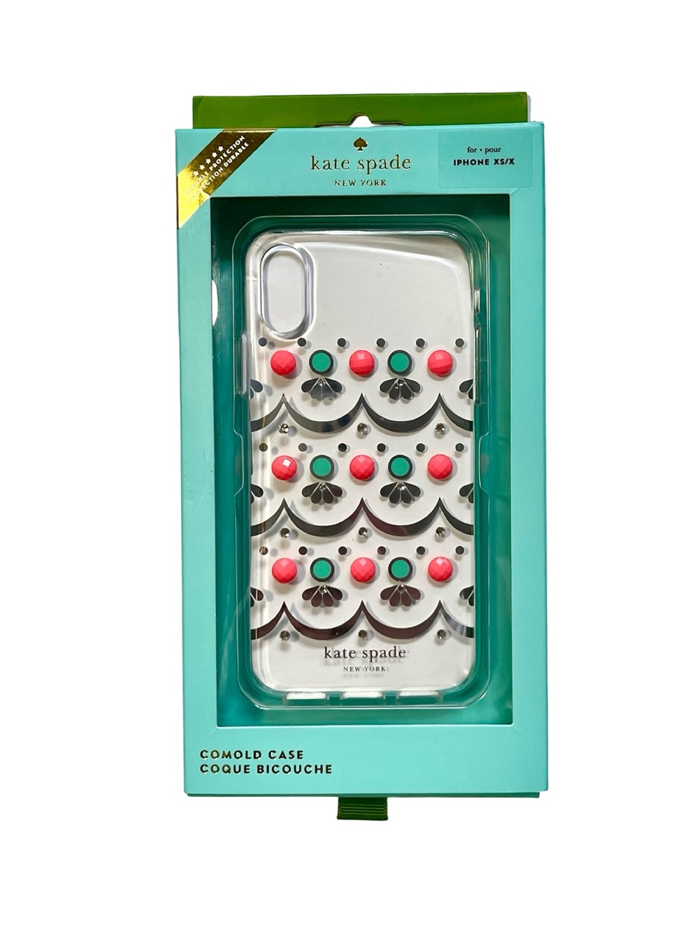 NEW Kate Spade iPhone X/XS Clear
Embellished Protective Case
